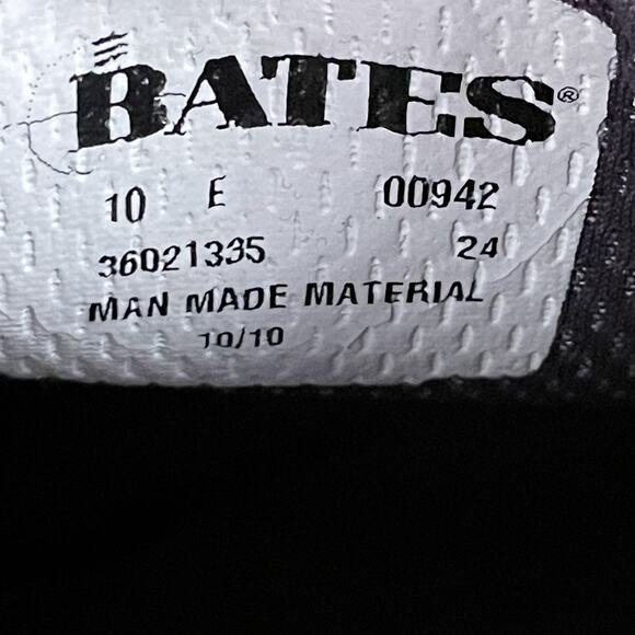 Bates Lites Men’s 10 E High Gloss Black Military Uniform Dress Shoes Oxfords EUC main image 6